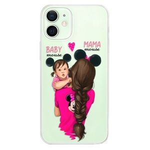 Odolné silikónové puzdro iSaprio - Mama Mouse Brunette and Girl - iPhone 12 mini vyobraziť