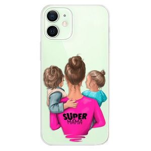 Odolné silikónové puzdro iSaprio - Super Mama - Boy and Girl - iPhone 12 mini vyobraziť