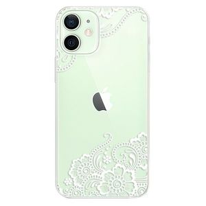 Odolné silikónové puzdro iSaprio - White Lace 02 - iPhone 12 mini vyobraziť