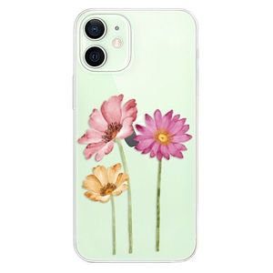 Odolné silikónové puzdro iSaprio - Three Flowers - iPhone 12 mini vyobraziť