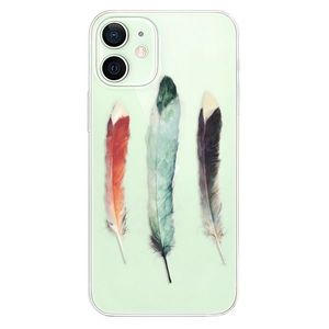 Odolné silikónové puzdro iSaprio - Three Feathers - iPhone 12 mini vyobraziť