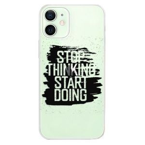 Odolné silikónové puzdro iSaprio - Start Doing - black - iPhone 12 mini vyobraziť
