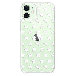 Odolné silikónové puzdro iSaprio - Stars Pattern - white - iPhone 12 mini vyobraziť