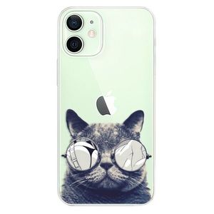 Odolné silikónové puzdro iSaprio - Crazy Cat 01 - iPhone 12 mini vyobraziť