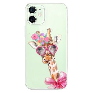Odolné silikónové puzdro iSaprio - Lady Giraffe - iPhone 12 mini vyobraziť