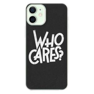 Odolné silikónové puzdro iSaprio - Who Cares - iPhone 12 mini vyobraziť