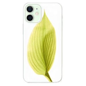Odolné silikónové puzdro iSaprio - Green Leaf - iPhone 12 mini vyobraziť