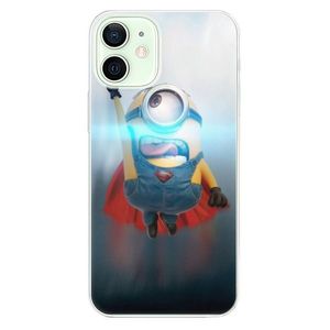Odolné silikónové puzdro iSaprio - Mimons Superman 02 - iPhone 12 mini vyobraziť