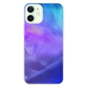 Odolné silikónové puzdro iSaprio - Purple Feathers - iPhone 12 mini vyobraziť