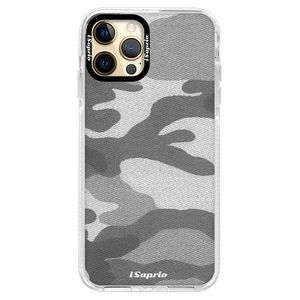 Silikónové puzdro Bumper iSaprio - Gray Camuflage 02 - iPhone 12 Pro Max vyobraziť