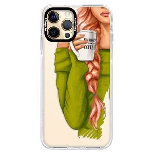Silikónové puzdro Bumper iSaprio - My Coffe and Redhead Girl - iPhone 12 Pro Max vyobraziť