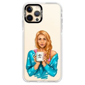 Silikónové puzdro Bumper iSaprio - Coffe Now - Redhead - iPhone 12 Pro Max vyobraziť