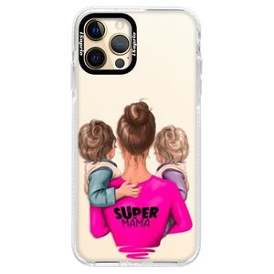 Silikónové puzdro Bumper iSaprio - Super Mama - Two Boys - iPhone 12 Pro Max vyobraziť