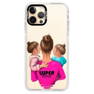 Silikónové puzdro Bumper iSaprio - Super Mama - Two Girls - iPhone 12 Pro Max vyobraziť
