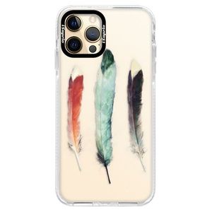 Silikónové puzdro Bumper iSaprio - Three Feathers - iPhone 12 Pro Max vyobraziť