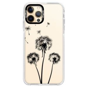 Silikónové puzdro Bumper iSaprio - Three Dandelions - black - iPhone 12 Pro Max vyobraziť