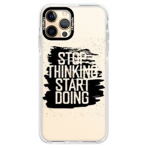 Silikónové puzdro Bumper iSaprio - Start Doing - black - iPhone 12 Pro Max vyobraziť