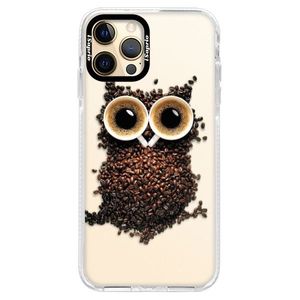 Silikónové puzdro Bumper iSaprio - Owl And Coffee - iPhone 12 Pro Max vyobraziť