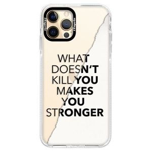 Silikónové puzdro Bumper iSaprio - Makes You Stronger - iPhone 12 Pro Max vyobraziť
