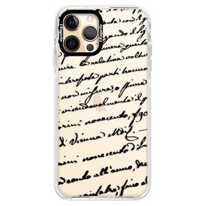 Silikónové puzdro Bumper iSaprio - Handwriting 01 - black - iPhone 12 Pro Max vyobraziť