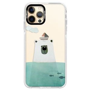 Silikónové puzdro Bumper iSaprio - Bear With Boat - iPhone 12 Pro Max vyobraziť