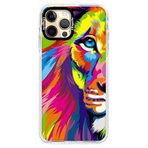 Silikónové puzdro Bumper iSaprio - Rainbow Lion - iPhone 12 Pro Max vyobraziť