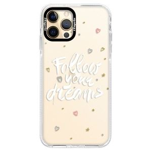 Silikónové puzdro Bumper iSaprio - Follow Your Dreams - white - iPhone 12 Pro Max vyobraziť