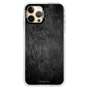 Silikónové puzdro Bumper iSaprio - Black Wood 13 - iPhone 12 Pro Max vyobraziť
