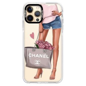 Silikónové puzdro Bumper iSaprio - Fashion Bag - iPhone 12 Pro vyobraziť