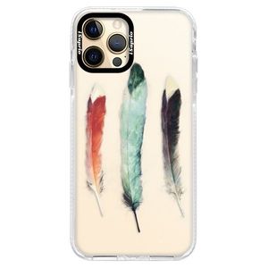 Silikónové puzdro Bumper iSaprio - Three Feathers - iPhone 12 Pro vyobraziť