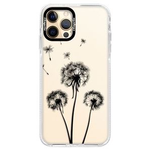 Silikónové puzdro Bumper iSaprio - Three Dandelions - black - iPhone 12 Pro vyobraziť