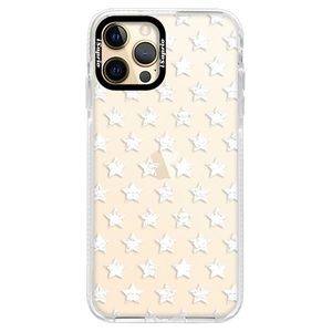 Silikónové puzdro Bumper iSaprio - Stars Pattern - white - iPhone 12 Pro vyobraziť