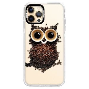 Silikónové puzdro Bumper iSaprio - Owl And Coffee - iPhone 12 Pro vyobraziť