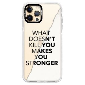 Silikónové puzdro Bumper iSaprio - Makes You Stronger - iPhone 12 Pro vyobraziť