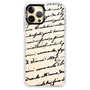 Silikónové puzdro Bumper iSaprio - Handwriting 01 - black - iPhone 12 Pro vyobraziť
