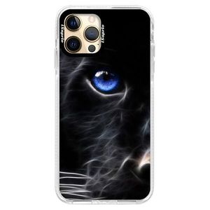 Silikónové puzdro Bumper iSaprio - Black Puma - iPhone 12 Pro vyobraziť