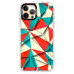 Silikónové puzdro Bumper iSaprio - Origami Triangles - iPhone 12 Pro vyobraziť