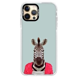 Silikónové puzdro Bumper iSaprio - Zebra 01 - iPhone 12 Pro vyobraziť