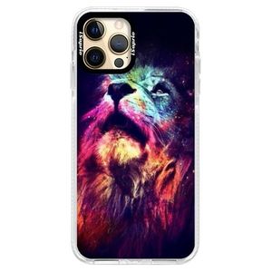 Silikónové puzdro Bumper iSaprio - Lion in Colors - iPhone 12 Pro vyobraziť