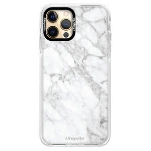 Silikónové puzdro Bumper iSaprio - SilverMarble 14 - iPhone 12 Pro vyobraziť