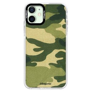 Silikónové puzdro Bumper iSaprio - Green Camuflage 01 - iPhone 12 vyobraziť
