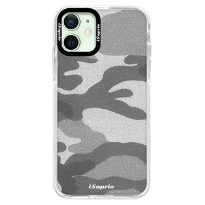 Silikónové puzdro Bumper iSaprio - Gray Camuflage 02 - iPhone 12 vyobraziť