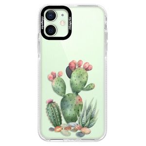 Silikónové puzdro Bumper iSaprio - Cacti 01 - iPhone 12 vyobraziť