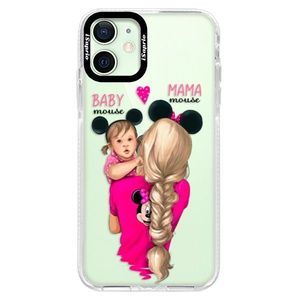 Silikónové puzdro Bumper iSaprio - Mama Mouse Blond and Girl - iPhone 12 vyobraziť