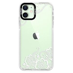 Silikónové puzdro Bumper iSaprio - White Lace 02 - iPhone 12 vyobraziť