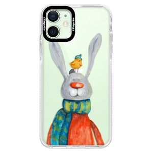 Silikónové puzdro Bumper iSaprio - Rabbit And Bird - iPhone 12 vyobraziť