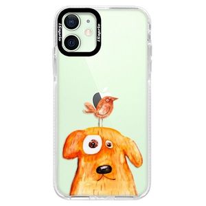 Silikónové puzdro Bumper iSaprio - Dog And Bird - iPhone 12 vyobraziť