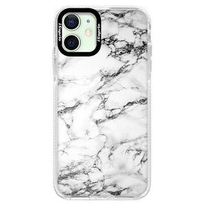 Silikónové puzdro Bumper iSaprio - White Marble 01 - iPhone 12 vyobraziť