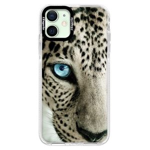 Silikónové puzdro Bumper iSaprio - White Panther - iPhone 12 vyobraziť