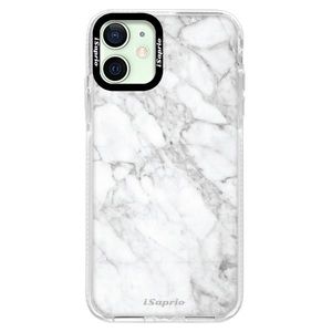 Silikónové puzdro Bumper iSaprio - SilverMarble 14 - iPhone 12 vyobraziť